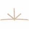 Ekena Millwork Alberta Smooth Timber Gable Bracket, Douglas Fir, 96"W x 60"H x 1 1/2"D x 3 1/2"F, 15/12 Pitch GBW096X60X0204ALB00SDF - alternate 4